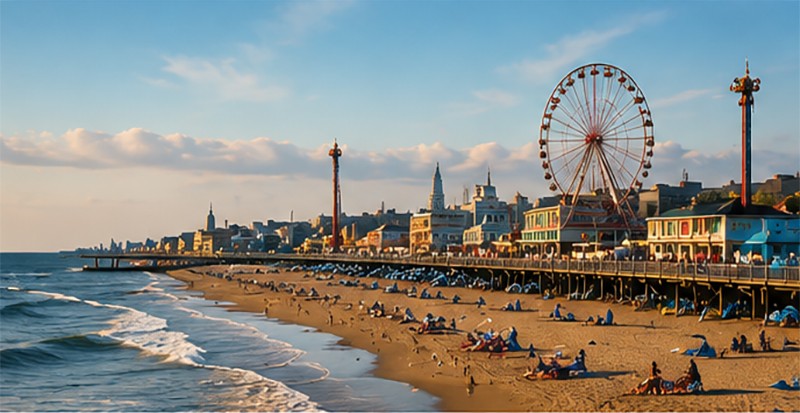 New Jersey shore boardwalk